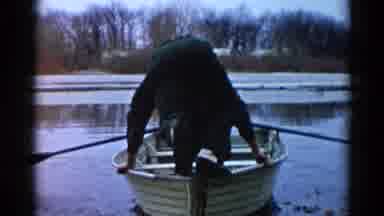 Wauconda Illinois USA (1961): Man And Boat