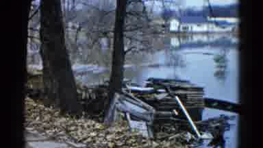 Wauconda Illinois USA (1961): Small Woody Lake Surrounded By Houses