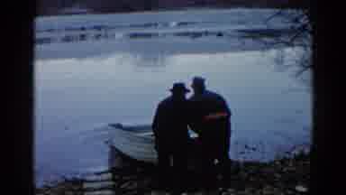 Wauconda Illinois USA (1961): Two Old Guys Getting Ready To Do A Little Fishing