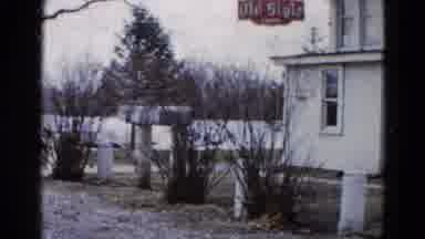Wauconda Illinois USA (1961): The House Is Built In The Water In Center Of The