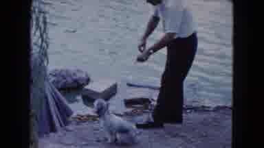 South Carolina USA (1961): Little Girl And Father Arrive To Park By Car And Walk