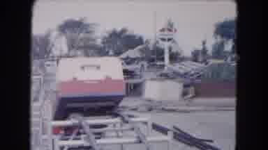 South Carolina USA (1961): People Riding On A Roller Coaster Ride At A Carnival