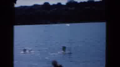 South Carolina USA (1961): People Spend The Day At The Lake Fishing Swimming And