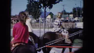 South Carolina USA (1961): Kids Riding Tractors And Ponies