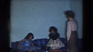 South Carolina USA (1961): Single Mother Of Two Enjoys A Late Movie With Her Young