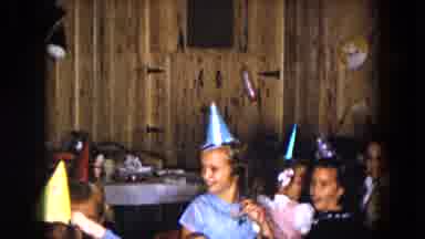 South Carolina USA (1961): Kids Celebrating A Birthday Party While They Run In