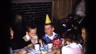 South Carolina USA (1961): In A Birthday Party Every Child Eats And Drinks And Mom
