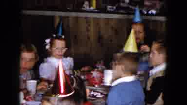 South Carolina USA (1961): Many Children Sitting And Eating Together Celebrating A