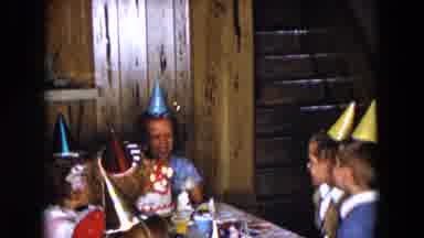 South Carolina USA (1961): A Group Of Children Sitting Around A Table Celebrating