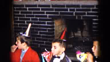South Carolina USA (1961): Guests Celebrating A Little Boy's Birthday Party With