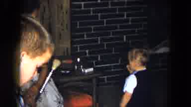 South Carolina USA (1961): Boy Plays With Family And Friends Inside His Residence