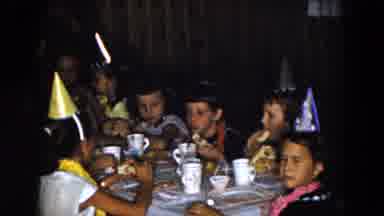 South Carolina USA (1961): The Children's Was Eating On The Dining Table For