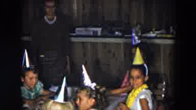 South Carolina USA (1961): Several Little Kids Sitting Around A Large Table At A
