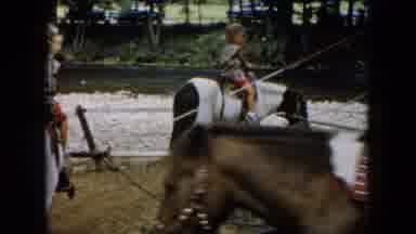 South Carolina USA-1961: Children Enjoying Pony Rides at Fair