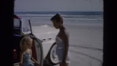 South Carolina USA (1961): The Peoples Are Went To Beach On The Car For Enjoying