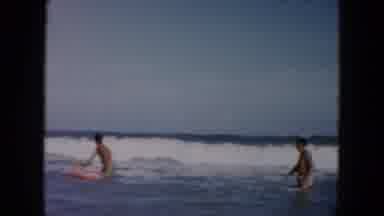 South Carolina USA (1961): The Persons Are Playing In The Sea Very Happily