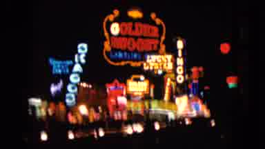 Nevada USA (1961): Historical View Of Old Las Vegas Strip At Night