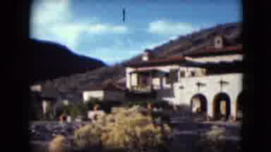Nevada USA (1961): Countryside House With Outdoor Wall And Archways Near A Hill
