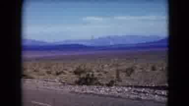 Nevada USA (1961): View Of Mountain And Desert Road On A Sunny Day