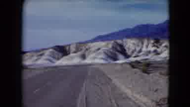 Nevada USA (1961): Panning Video Mountain Terrain Nature Beautiful Winter Scenery