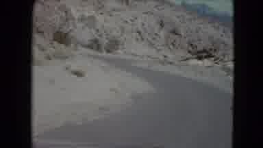 Nevada USA (1961): Driving In The Mountain In The Snow