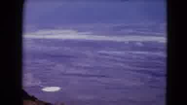NEVADA USA-1961: Aerial View Of Vast Blue Ocean From High Vantage Point