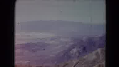 Nevada USA (1961): Sweeping Panoramic View Of Expansive Mountain Range Taken At