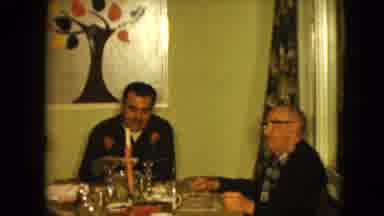 Nevada USA (1961): Three Men Drinks Tea Or Coffee But One Lady Celebration Start