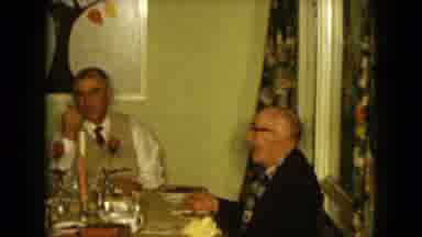 Nevada USA (1961): People Sitting Eating And Talking At Decorated Dining Room