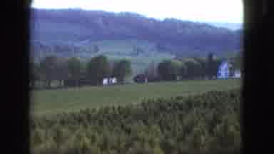 Nevada USA (1961): View Of White Farmhouse And Green Fields On A Clear Day