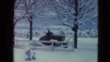 Jamestown Wisconsin USA (1961): Person Driving A Tractor Pulling A Plow Down A