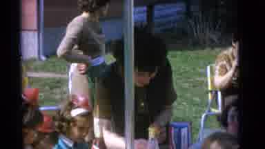 Camden New Jersey USA (1961): The Children's Are Celebrating The Birthday Party On