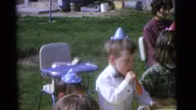 Camden New Jersey USA (1961): Vintage Birthday Party Outside