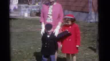 Camden New Jersey USA (1961): Anxious Excited Children Bouncing Joyfully With