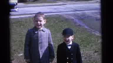 Camden New Jersey USA (1961): Two Childrens Are Shaking Hand With Each Other