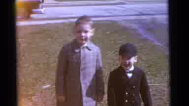 Camden New Jersey USA (1961): Two Well Dressed Young Boys Smiling Happily In The