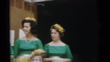 Camden New Jersey USA (1961): People Waiting For Bride And Grooms Arrival For A