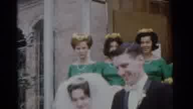 Camden New Jersey USA (1961): The Newly Married Couple Just Finished The Wedding