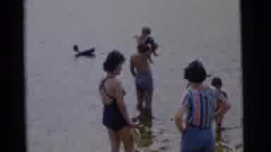 Camden New Jersey USA (1961): Women And Their Children Enjoy The Beach And Two
