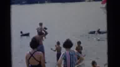 Camden New Jersey USA (1961): The Peoples Are Swimming In The Sea Its Very Nice