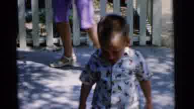 Camden New Jersey USA (1961): Kid Walking Near Red Car Home Mother Brother White