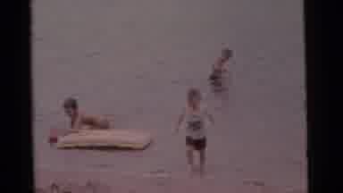 Camden New Jersey USA (1961): The Childrens Are Playing In The Ocean They Are Tey