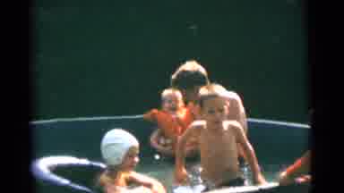 Camden New Jersey USA (1961): Hot Summer Day In The Pool With Family And Friends