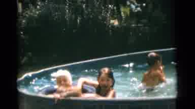 Camden New Jersey USA (1961): Family Time In The Pool During The Summer Break From