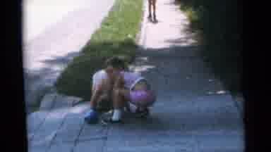 Camden New Jersey USA (1961): The Kids Looking For Stuff To Play With At Home
