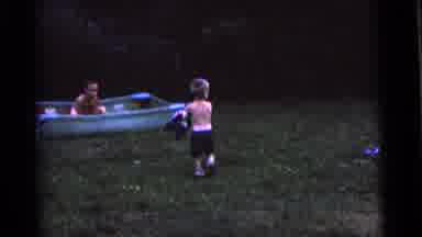 Camden New Jersey USA (1961): Little Boy Going Towards An Older Boy In A