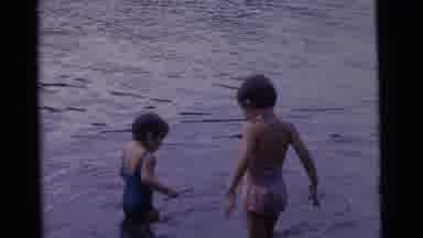 Camden New Jersey USA (1961): Boys Play By The River Accompanied By Their