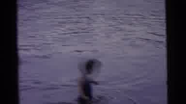 Camden New Jersey USA-1961: Three Kids Playing in Water