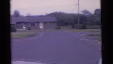 Camden New Jersey USA (1961): Driving Down A Residential Street And Then Cutting