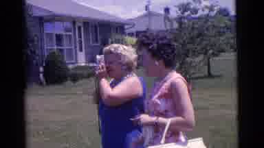 Camden New Jersey USA (1961): Two Ladies Taking A Picture Of Children That Are